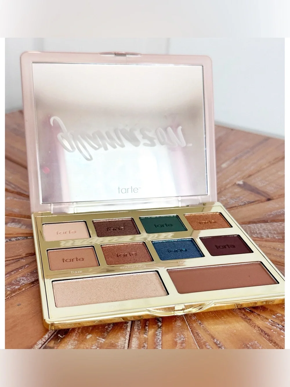NWT tarte Glamazon 10 Eyeshadow Palette - Cream, Green, Blue, and Brown Shades